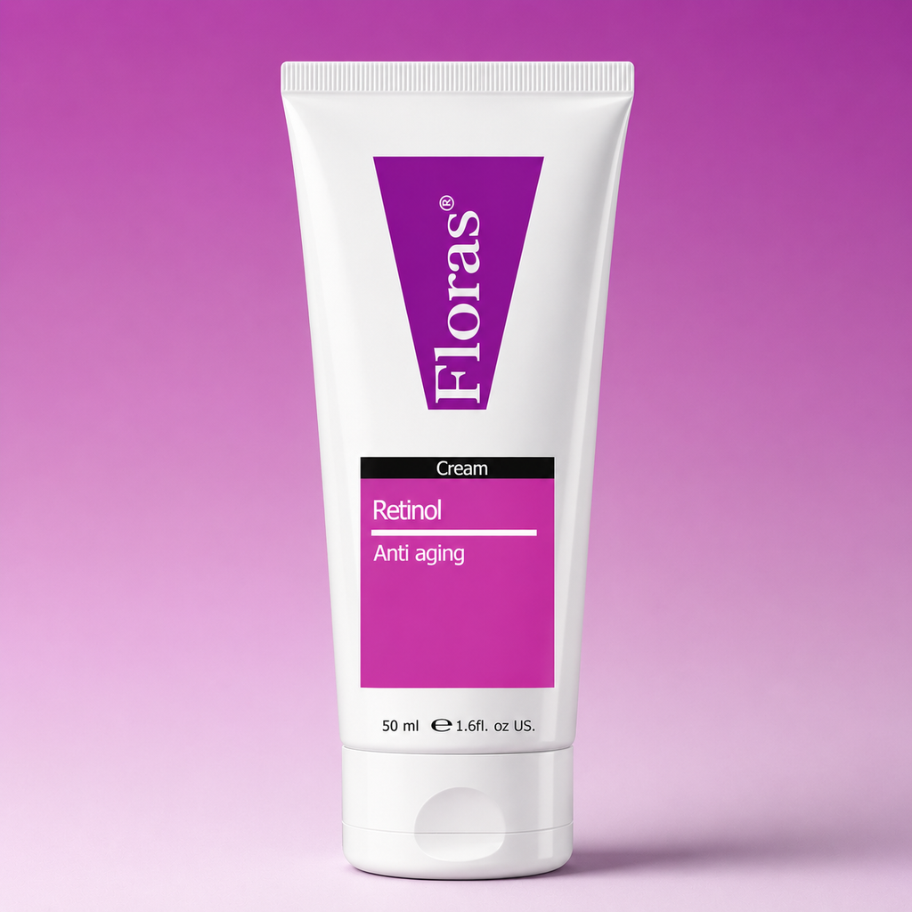 Floras Retinol Anti Aging Night Cream – Matrixyl & Niacinamide | Overnight Cream for Fine Lines, Firmer & Smoother Skin | 50ml