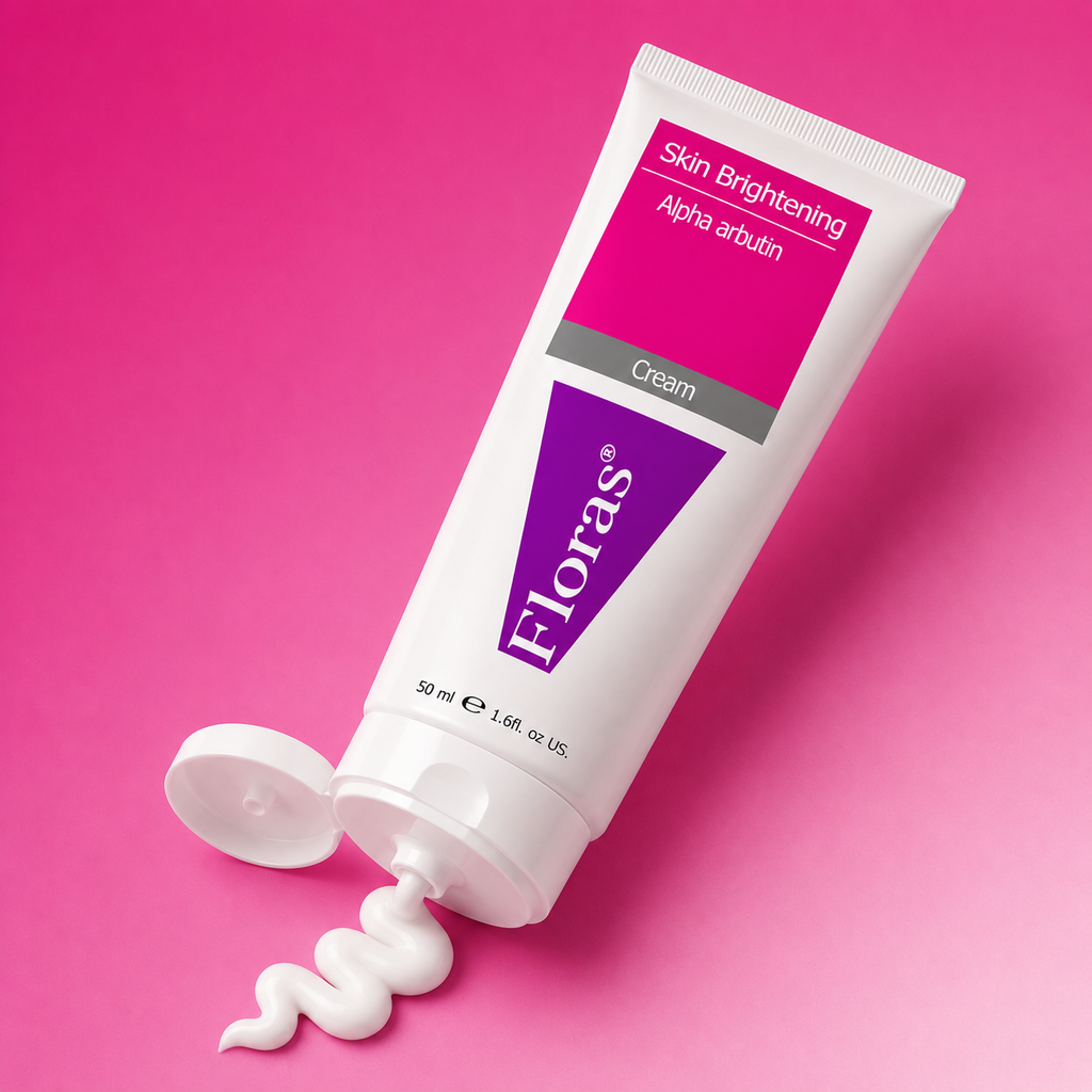 Floras Skin Brightening Cream – Niacinamide, Alpha Arbutin & Licorice Extract | Daily Moisturizer for Even Skin Tone | 50ml