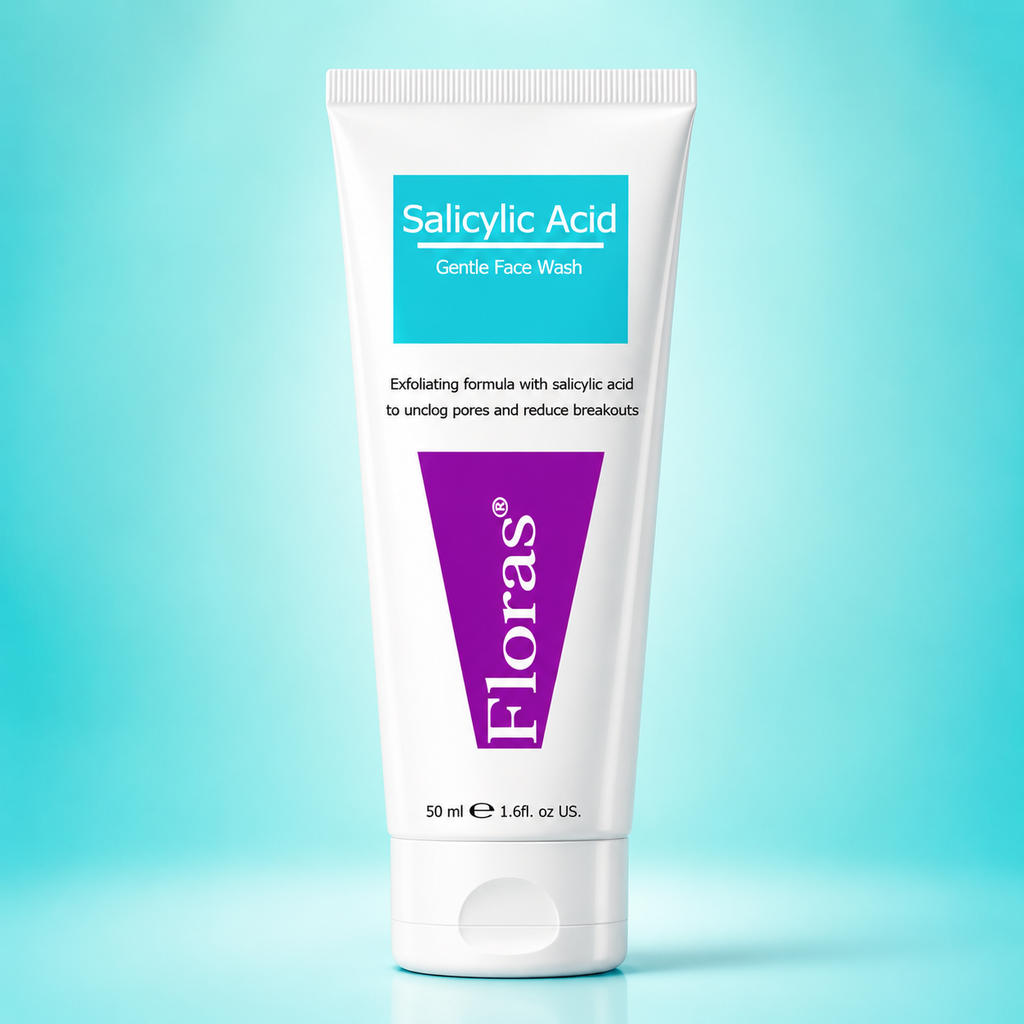 Floras Salicylic Acid Face Wash – Daily Clarifying Cleanser 50ml
