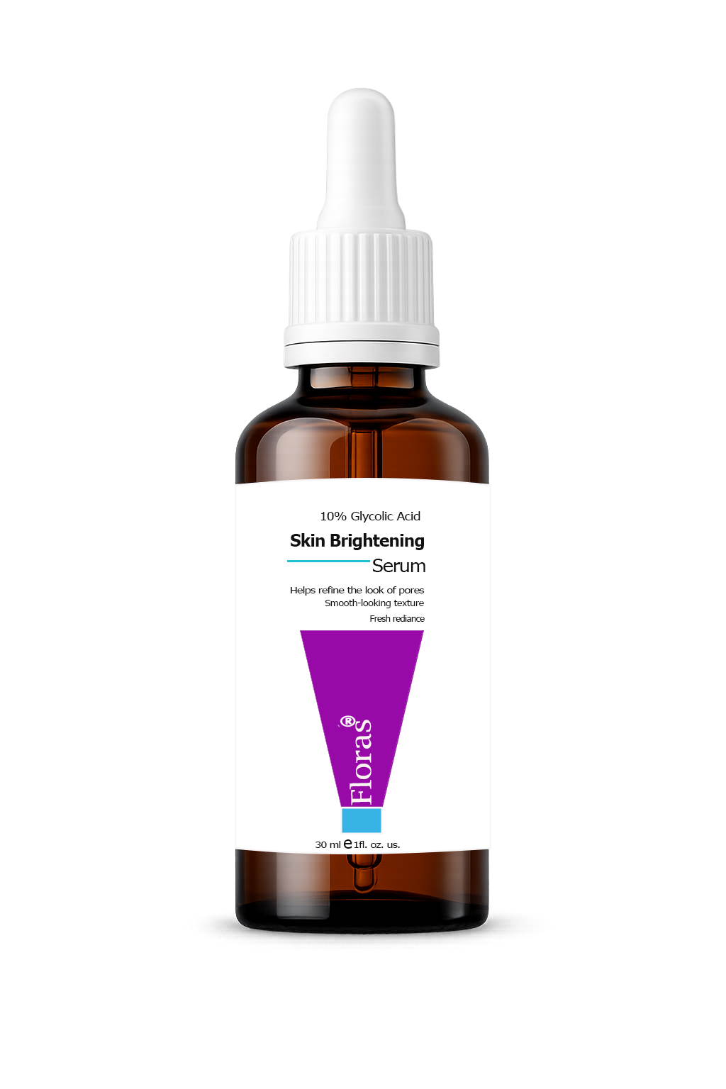 Floras Skin Brightening Serum – 10% Glycolic Acid Exfoliating Serum 30ml